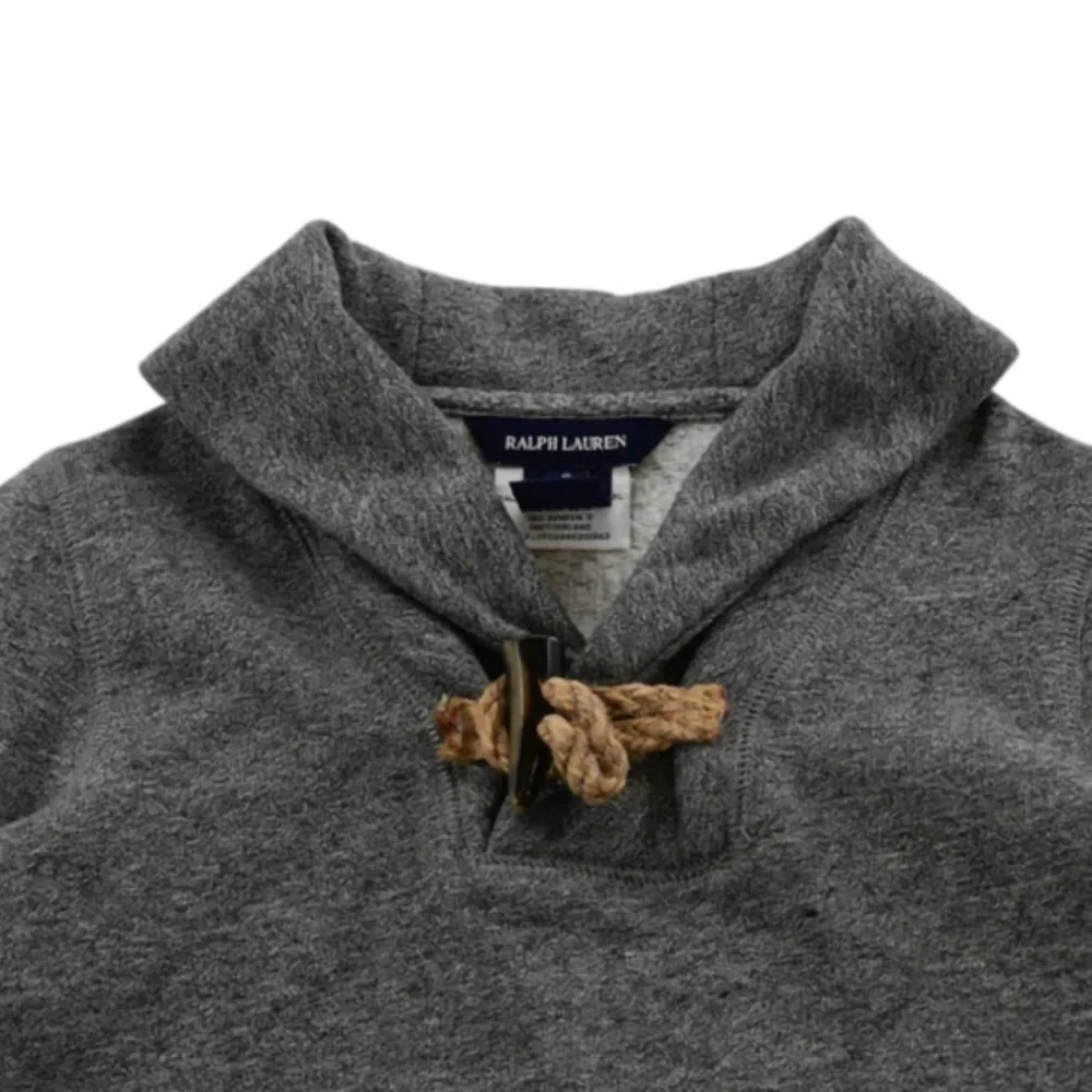Ralph Lauren Dress kids size 3T Gray Sweater Fleece Long Sleeve Preppy Collar
